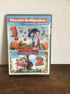 CLOUDY WITH A CHANCE OF MEATBALLS 1 & 2 - Double Feature DVD NEW/SEALED