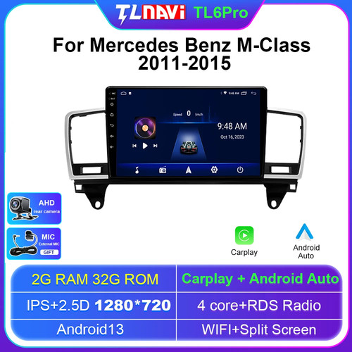 Apple CarPlay Android Car Stereo Radio GPS WiFi For Mercedes Benz M-Class 11-15 - Picture 34 of 48