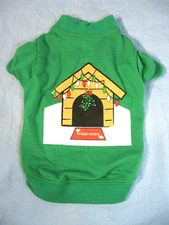  Dog Cat Christmas Holiday Dog House Tee Size XS