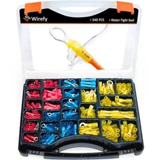 540-Piece Heat Shrink Crimp Connector Kit