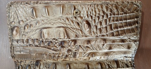 LNC Brahmin Ady Wallet for Women 7.5" x 3.5" Croc Embossed - Picture 11 of 15