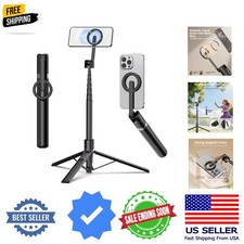 68" Magnetic Selfie Stick Tripod with Aluminum Strong Magnetic Holder for Mag...