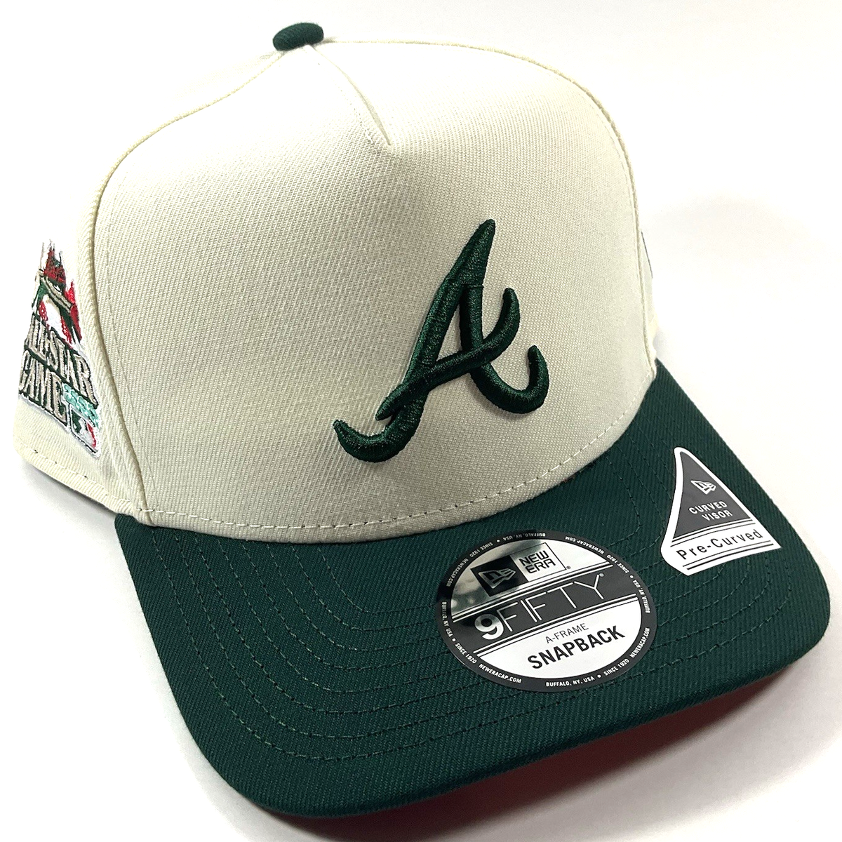 New Era Atlanta Braves Exclusive Cream Green 9FIFTY A-Frame