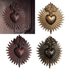 Sacred Hearts Wall Plaque Gothic Statue Art Home Decorating Wall Hanging
