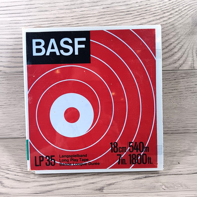 BASF LP 35 Long Play Reel Tape 18cm 540m 7 in 1800 ft New Sealed