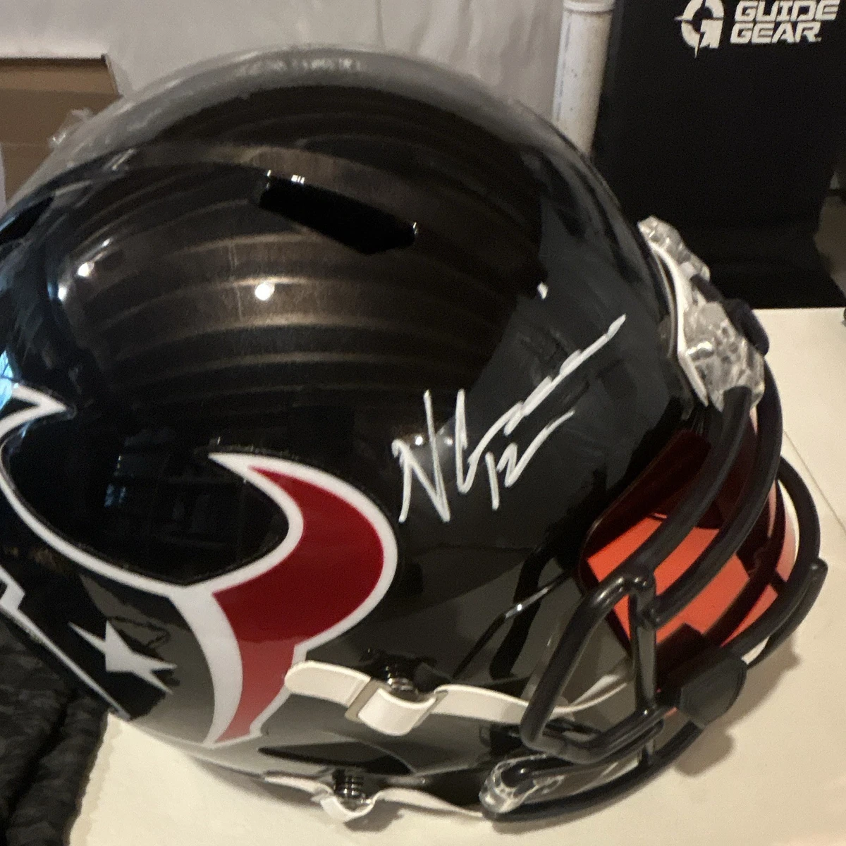 Nico Collins Autographed Houston Texans Full SizeHelmet, Beckett certified