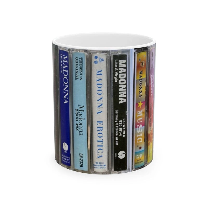 Retro Cassette Tapes Madonna Ceramic Cup, Mug, (11oz, 15oz)