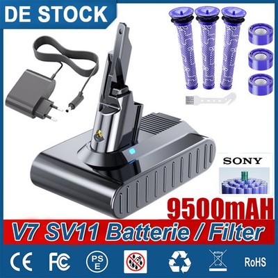 SONY 9500mAh Akku für Dyson V7 SV11 Motorhead V7 Animal Absolut Trigger/ Filter