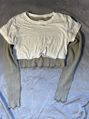 Women s Size Medium Urban outfitters BDG Layered Y2K Style Long Sleeve Shirt