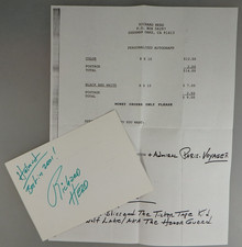 Autogramm US Film- und TV Schauspieler Richard Herd 2001 (131729)
