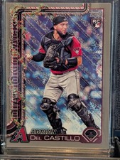 2025 Topps Holiday Adrian Del Castillo #H181 Silver Glitter RC Diamondbacks