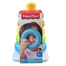 Fisher-Price Rock A Stack Stacking Rings Classic Baby Toy Fine Motor Skills 6mo 