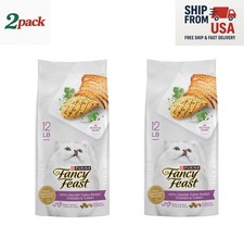 Purina Fancy Feast with Savory Chicken Turkey Dry Cat Food, 12-lb x 2 Pack