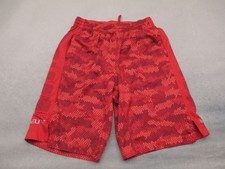 Nike Size XL Boys Red Pockets Drawstring Elastic Waist Pockets Sport Shorts 322