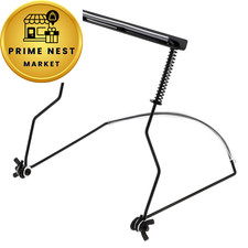 OriGlam Harmonica Holder Neck Stand, Mouth Organ Metal Frame Black