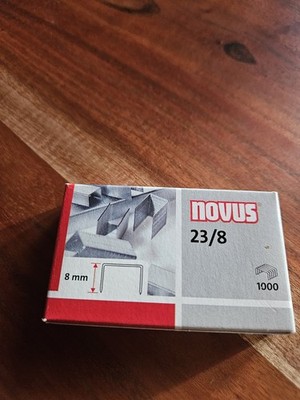 novus Heftklammern 23/8, 1.000 St. 11 Schachteln a 1000 Stpck