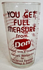 Edward Don & Company Variation 15 You Get Full Measure Advertising Glass