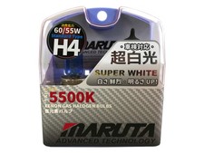 MARUTA SUPER WHITE H4 12V 60/55W 5500K Xenon Fern-/Abblendlicht