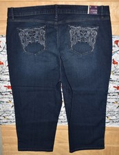 Gloria Vanderbilt All Around Slimming Effect Jordyn Denim Capri 16 38X20 New