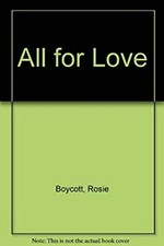 All for Love Hardcover R. Boycott