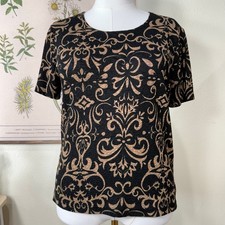 Vintage 90s Y2k Short Sleeve Top Whimsigoth Witchy Dark Fairy Forest S M L