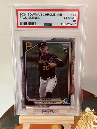2024 Bowman Chrome - Paul Skenes #31 Mega Mojo Refractor (RC) NL Cy Young PSA 10