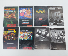 LOT OF 8 SNES - Super Nintendo Entertainment System Instruction Booklets