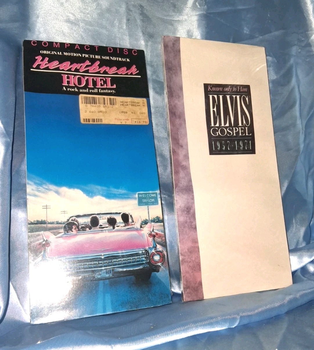 ELVIS Soundtrack HEARTBREAK HOTEL & ELVIS GOSPEL  Drift Away 88' Longbox CD NEW