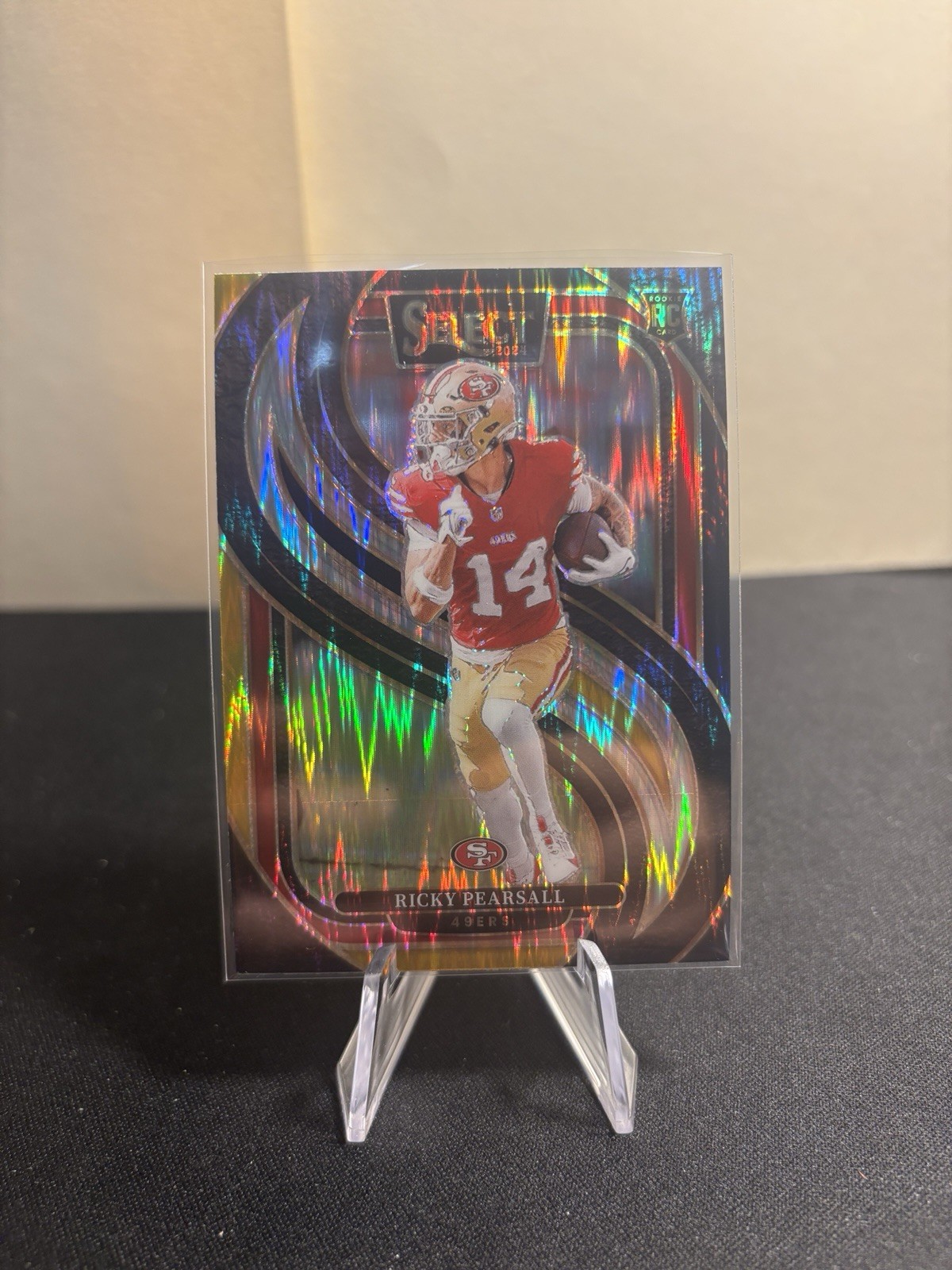 2024 Panini Select - Premier Level Ricky Pearsall #173 Black & Gold Shock Prizm