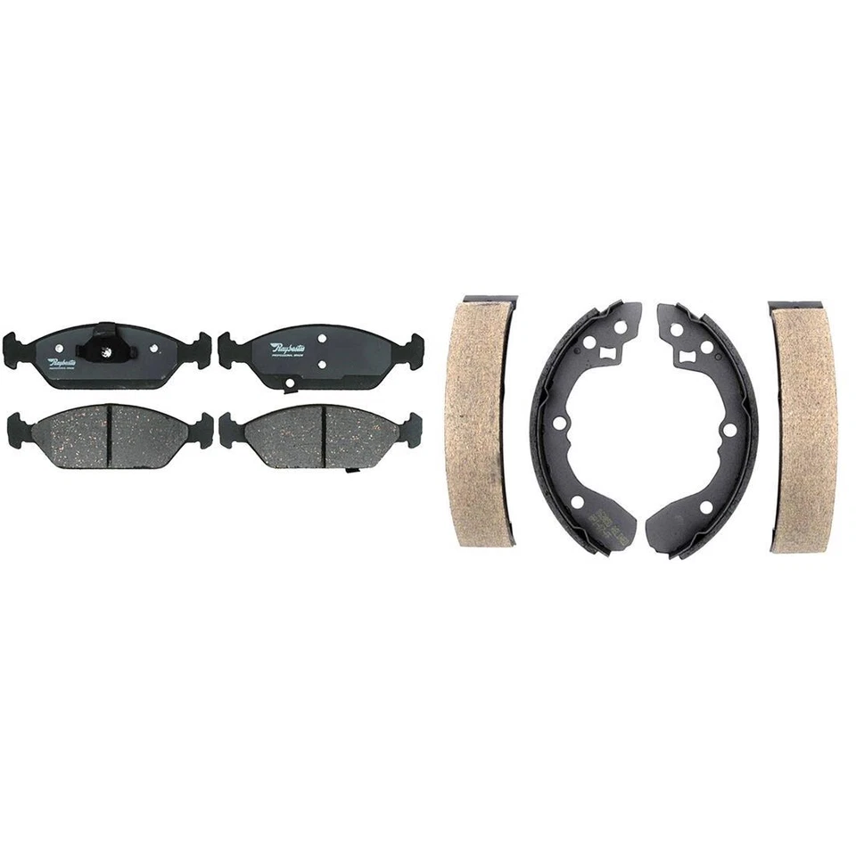 Kit pastillas de freno y zapatas de freno delanteras traseras de cerámica para Kia Sephia 1995-2000 Foto 4 de 4