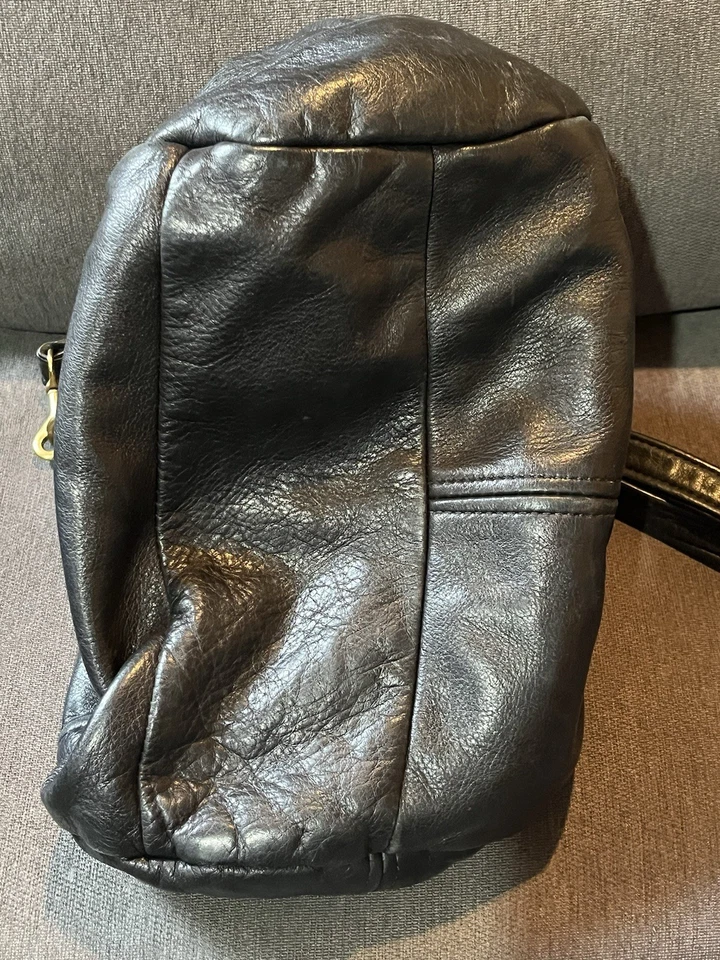 Anthropologie Black Victoria Leather Biker Bag Vintage Y2K - Image 3 of 4