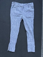 7th Avenue Design Studio New York & Company Linen Pants Women’s Gray Size 2 XS