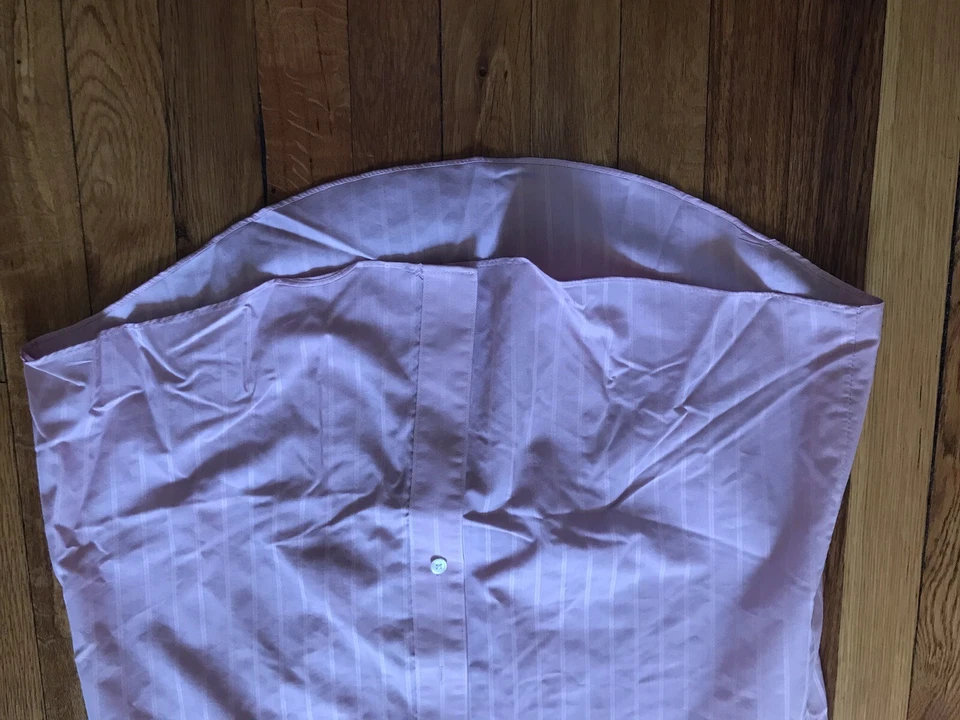 Camisa David Taylor Hombre Talla 16.5 Rosa Manga Corta Bolsillo Vintage Cuello Preppy Foto 2 de 4