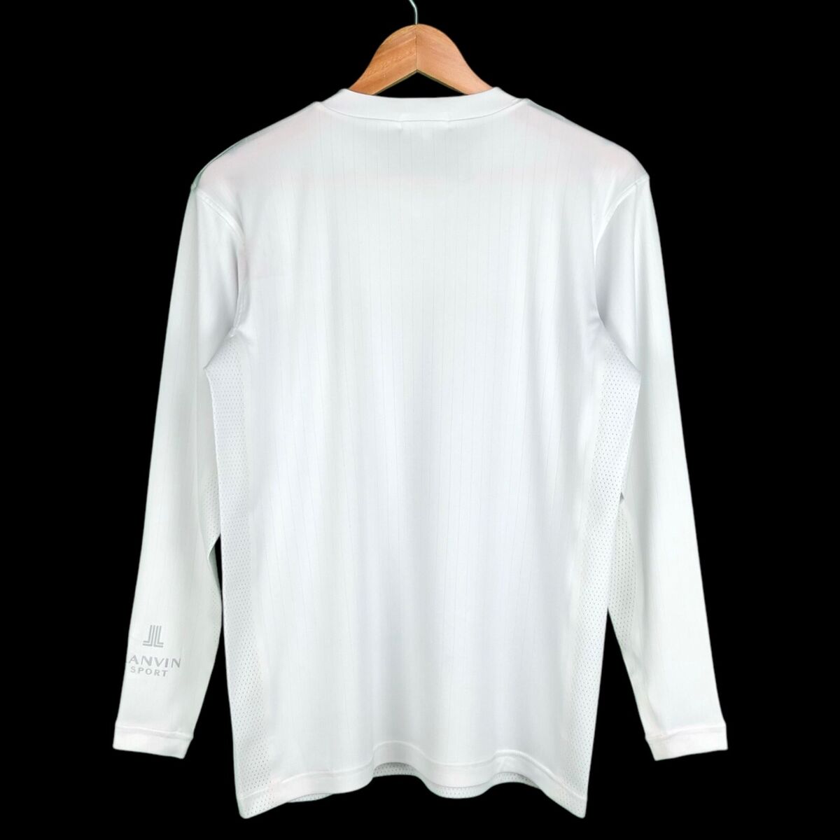 Lanvin Sport Spell Out Logo White Long Sleeve Jersey Tee Lanvin Sport Spell Out Logo White Long Sleeve Jersey Tee