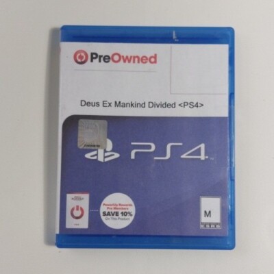 DEUS EX MANKIND DIVIDED PS4 GAME.