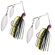 Reaction Tackle Tungsten Spinnerbaits – 2-Pack, Double Willow Blade