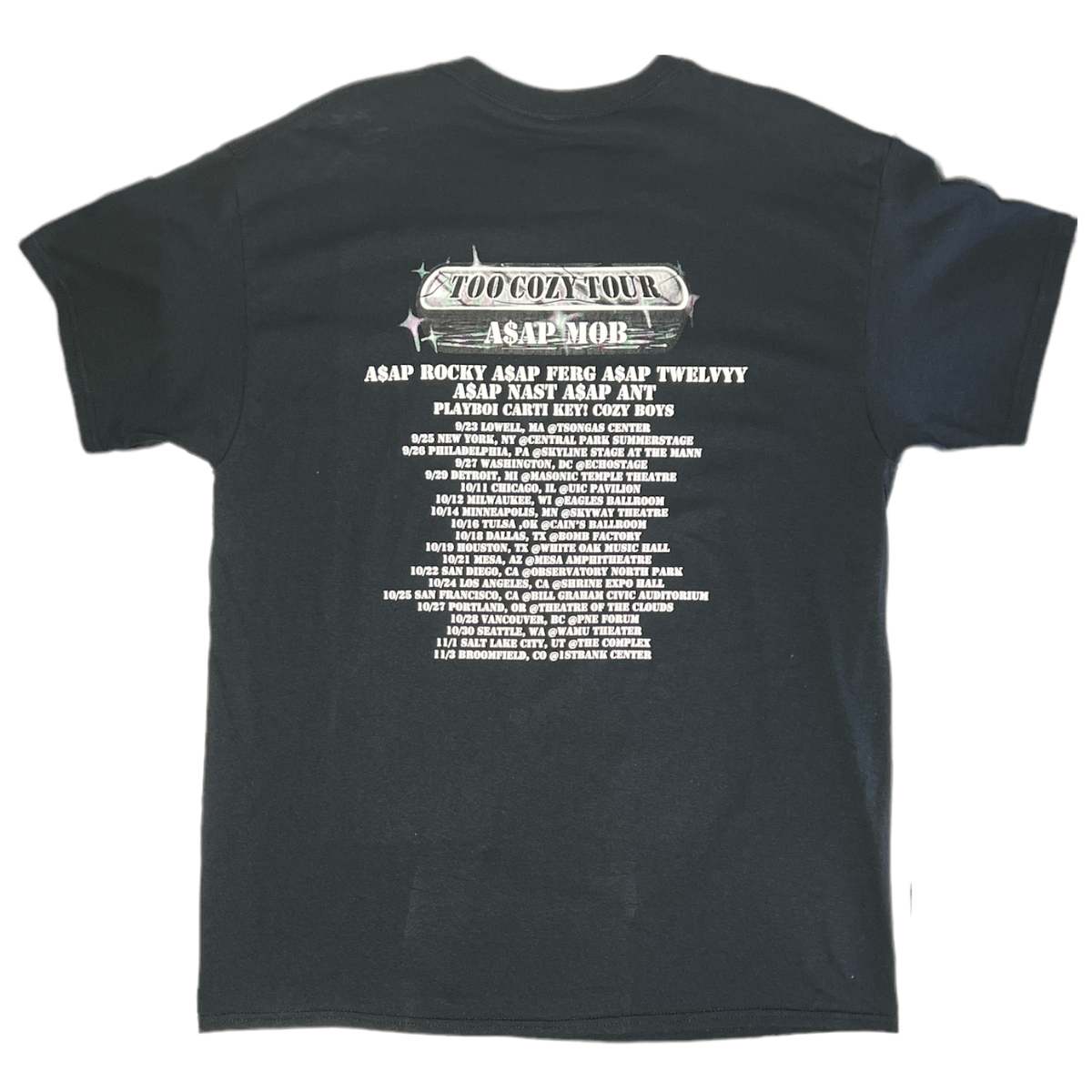 ASAP Mob LYBB FYBR Too Cozy Tour Tee | eBay