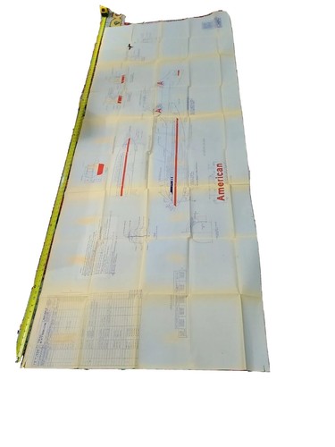 American Airlines External Trim decal schematics from 1988 Large (92"x32") - Picture 8 of 12