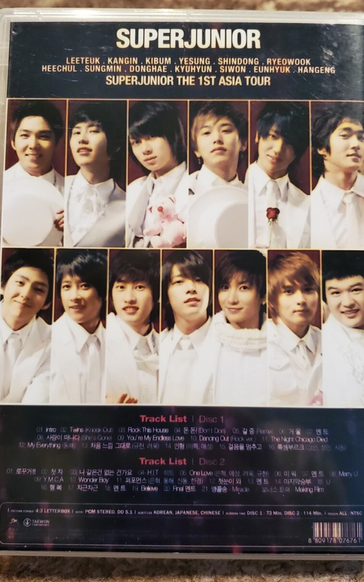 Super Junior Super Show The 1st Asia Tour 2008 K-Pop 2 DVD