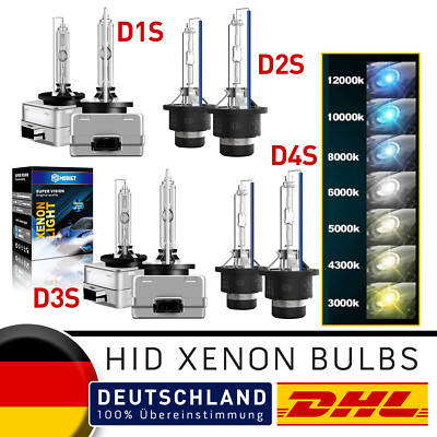 2x MODIGT D1S D2S D3S D4S 6000K 8000K 10000K 12000K 35W Xenon Brenner E-Prüfz