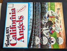1971 Dell Today's Baseball Stamps Album - California Angels Complete Panels (NM)