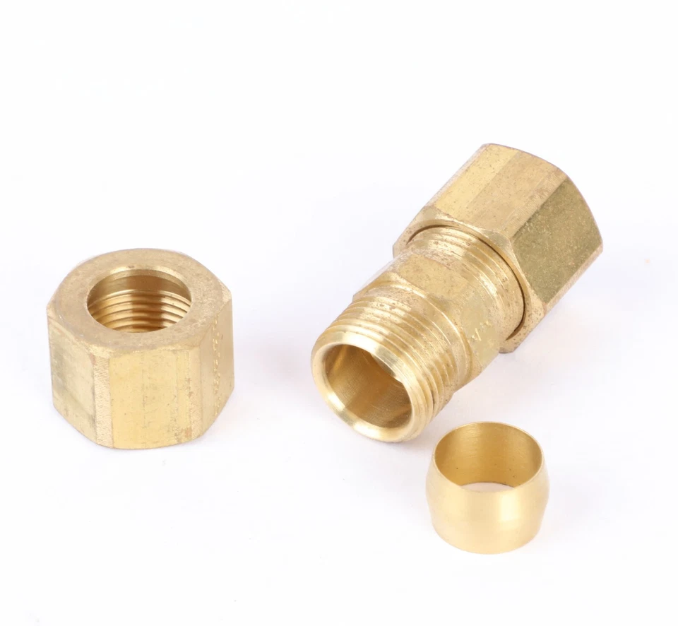 Brass Fairview Straight Union Tube Fitting, 1/2" Tube OD x 1/2" Tube OD - Image 3 of 3