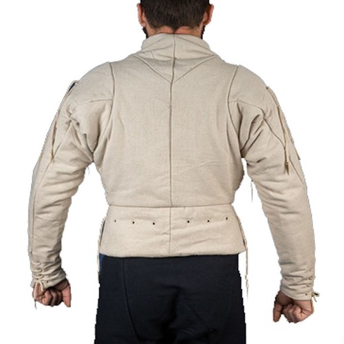 Medieval Plain Doublet Jacket Aketon SCA LARP Costume - Picture 2 of 4