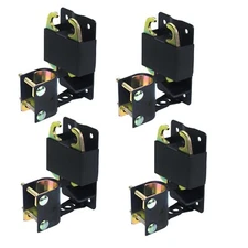 4PK Lockable 2-Way Gate Latch Small Black for Cattle Fence Fits Speeco S1610070