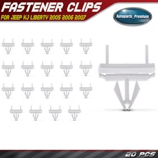 20Pcs 9mm Nylon Body Side Rocker Moulding Retainer Clips for Jeep Liberty 05-07