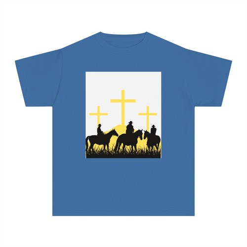 Youth Faith & Horses Graphic Tee - Perfect for Faith-based Events - Picture 50 of 61
