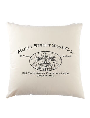 Paper Street Soap Co. Girlie Dekokissen Fight Sign Logo Company Club