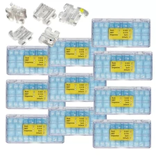 10 sets Dental Orthodontic Sapphire Bracket Monocrystalline Clear Ceramic Braces