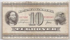 Denmark 10 kroner 1973