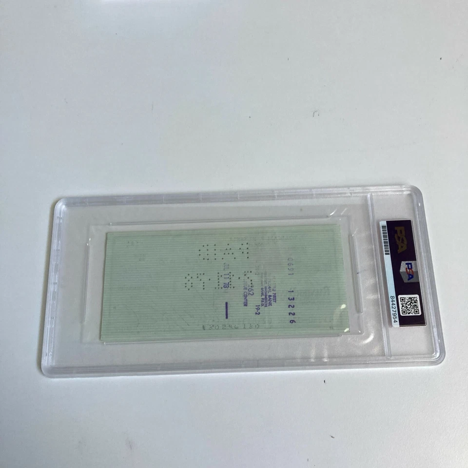 Bill Russell Signed Autographed Bank Check PSA DNA Boston Celtics HOF Legend - Image 3 of 3